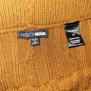 Fashion Nova Brown Sweater